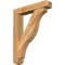 Ekena Millwork Funston Craftsman Rough Sawn Bracket w/ Offset Brace, Western Red Cedar, 6"W x 30"D x 38"H BKT0604X30X38FST04RWR - alternate 1